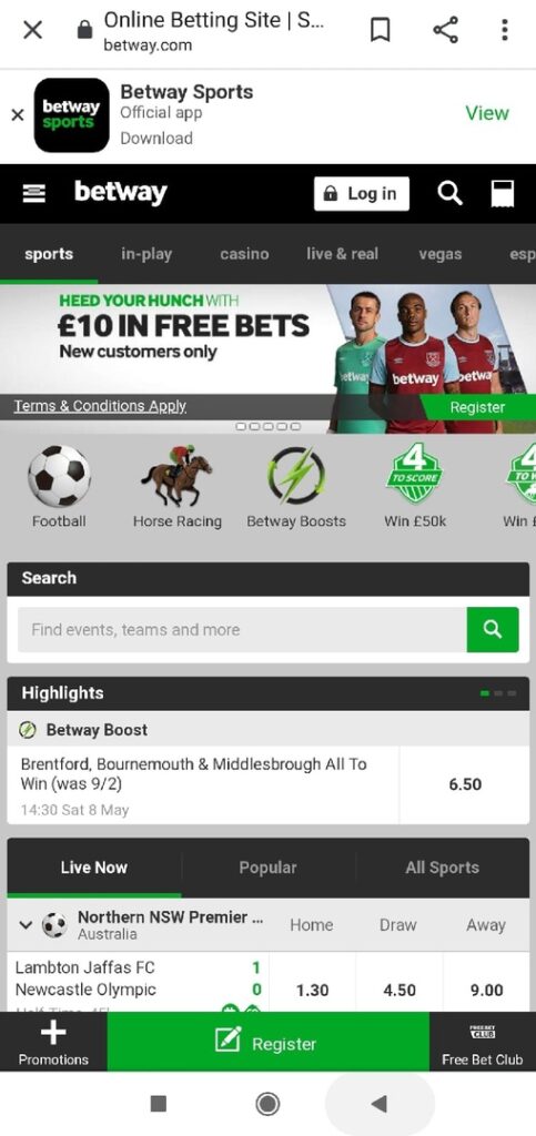 betway app review