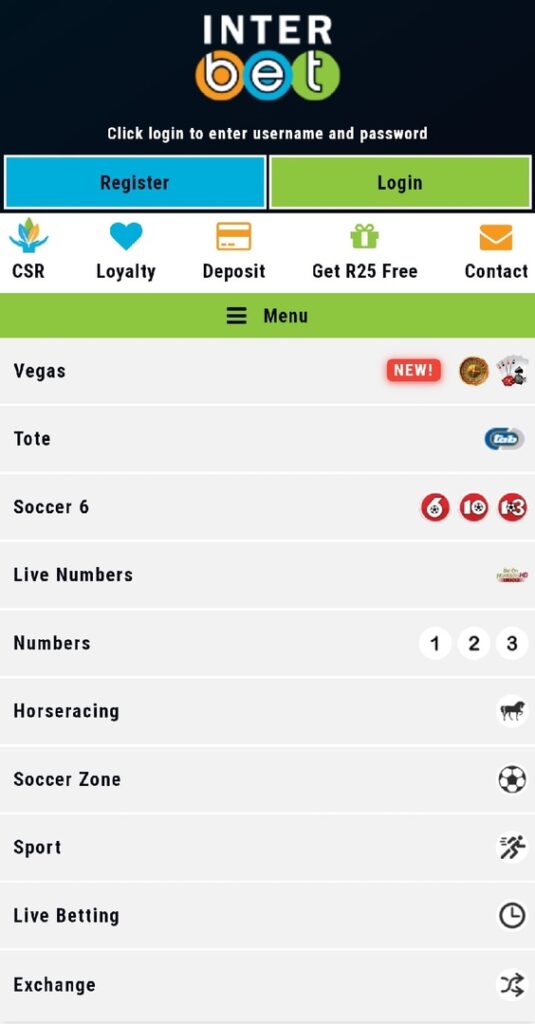 Interbet App for Android
