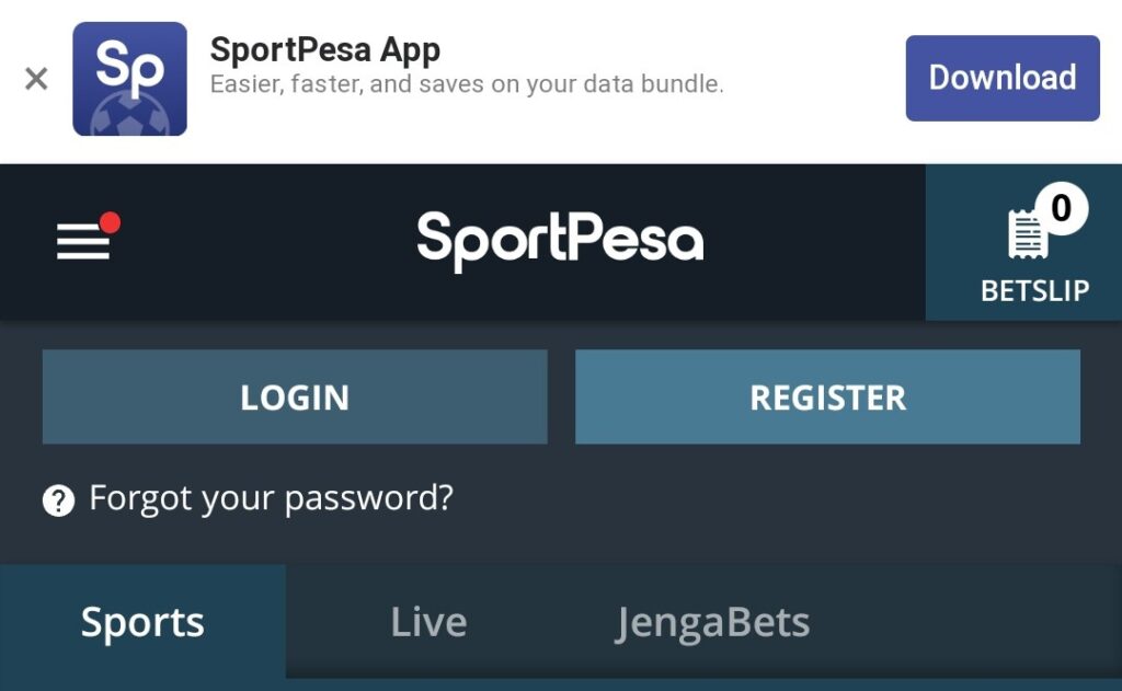 Sportpesa download apk