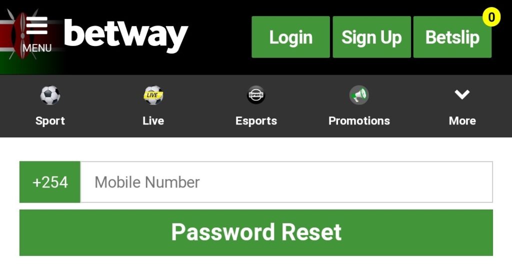 Betway Forgot Password