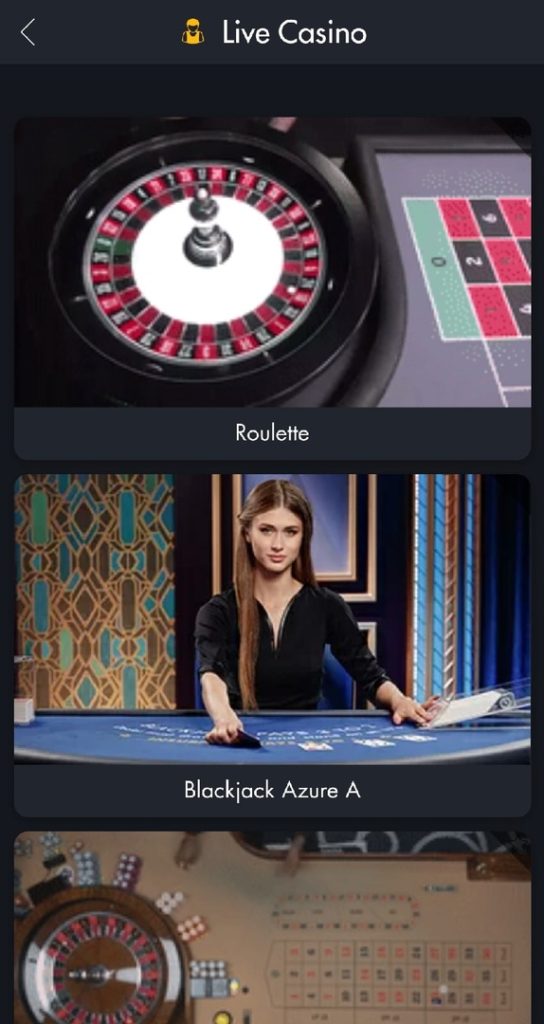 Live Casino Mobile