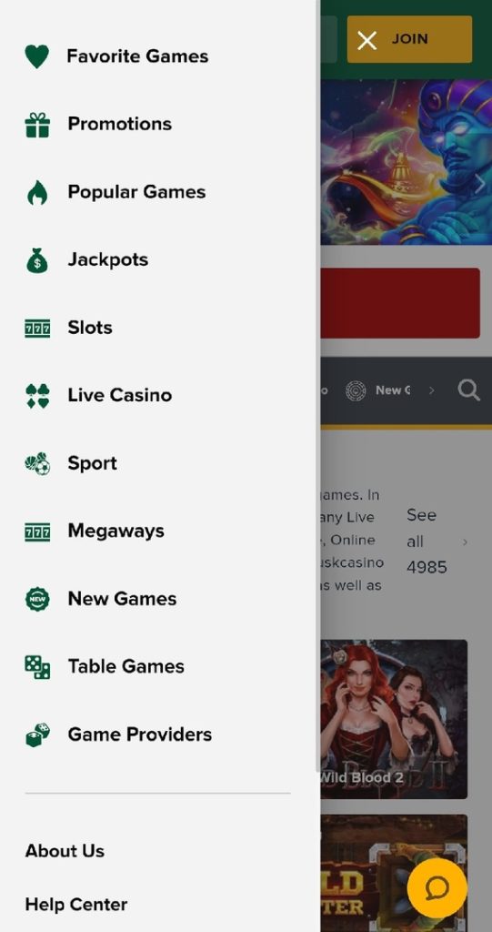 Tusk Casino Mobile App