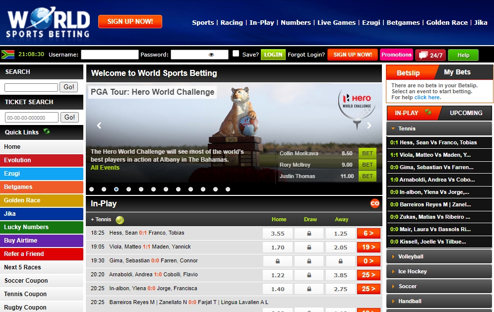 World Sports Betting South Africa
