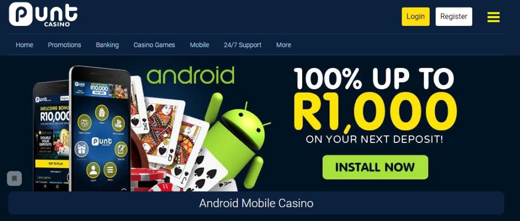 Punt Casino Download and Install on Android